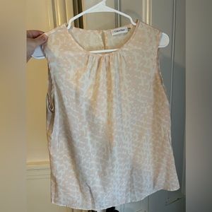 Calvin Klein, small tank. Pink and white, lightly worn